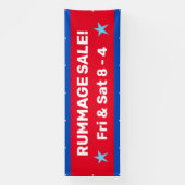 Rummage Sale! Aangepaste patriottische banner (Verticaal)