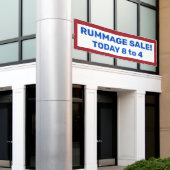 Rummage Sale! Aangepaste patriottische banner (Buitenkant Gebouw)
