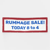 Rummage Sale! Aangepaste patriottische banner (Horizontaal)