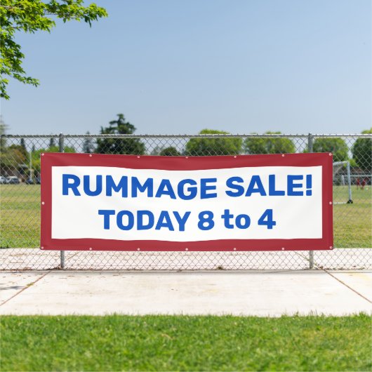 Rummage Sale! Aangepaste patriottische banner (Insitu)