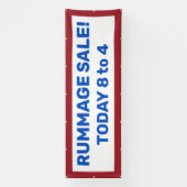 Rummage Sale! Aangepaste patriottische banner (Verticaal)