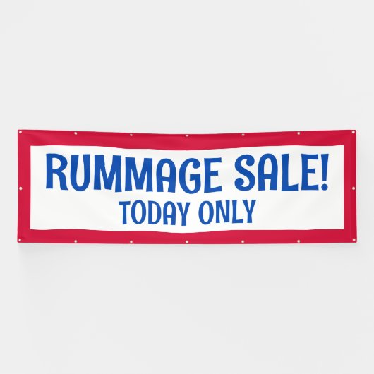 Rummage Sale! Patriottische banner (Horizontaal)