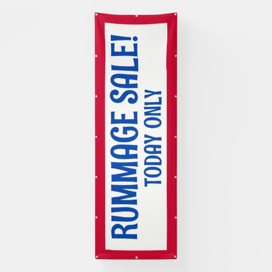 Rummage Sale! Patriottische banner (Verticaal)