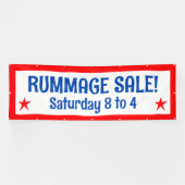 Rummage Sale Patriottische Banner (Horizontaal)