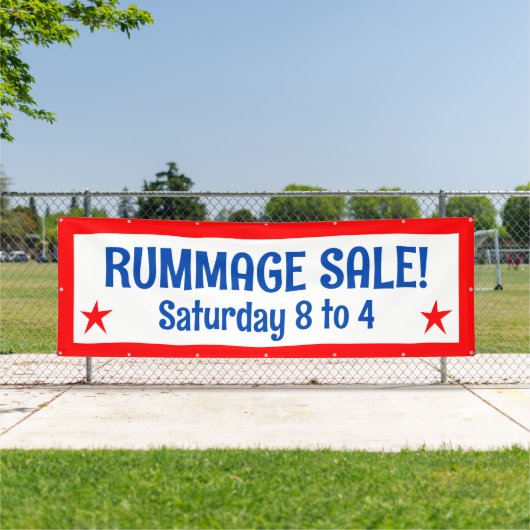 Rummage Sale Patriottische Banner (Insitu)