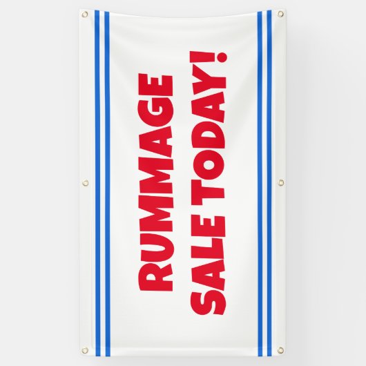 Rummage Sale vandaag Banner (Verticaal)