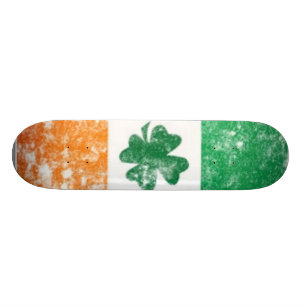 Rummaged Irish Flag Persoonlijk Skateboard