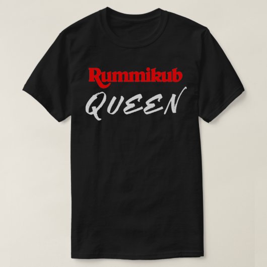 Rummikub Queen Player Fan Premium T-shirt (Design voorkant)