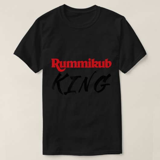Rummikub T-Shirt Rummikub King Player Fan (Design voorkant)