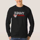Rummy Champion Casino-gamekaart grafisch ontwerp T-shirt (Voorkant)