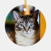 Rummy Full of Flies Siamese Cat Ornament (Voorkant)