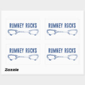 Rumney Rocks Climate Quickdraw Rechthoekige Sticker (Vel)