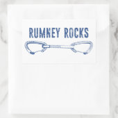 Rumney Rocks Climate Quickdraw Rechthoekige Sticker (Tas)