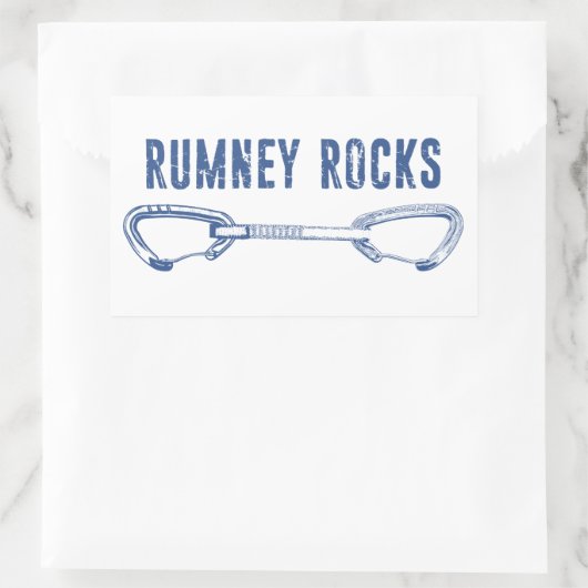 Rumney Rocks Climate Quickdraw Rechthoekige Sticker (Tas)