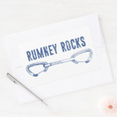 Rumney Rocks Climate Quickdraw Rechthoekige Sticker (Envelop)