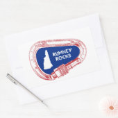 Rumney Rocks Climing Carabiner Rechthoekige Sticker (Envelop)