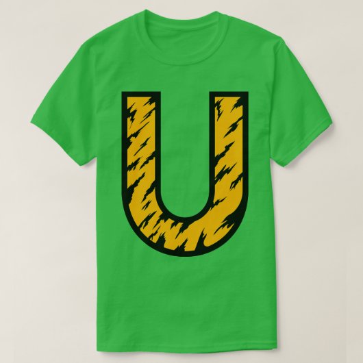 Rumoer belettering U 1 T-shirt (Design voorkant)