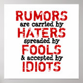 RUMORS ~ 12x12 Poster (Voorkant)