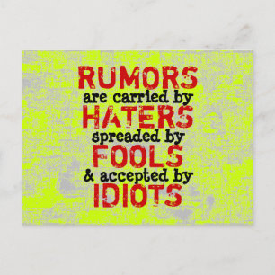 RUMORS - Briefkaart truïsme / filosofie