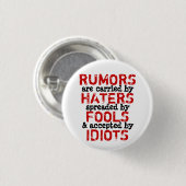 RUMORS ~ Button Truism (Voorkant /achterkant)