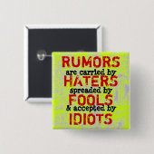 RUMORS ~ Button Truism (Voorkant /achterkant)