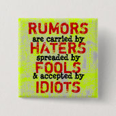 RUMORS ~ Button Truism (Voorkant)