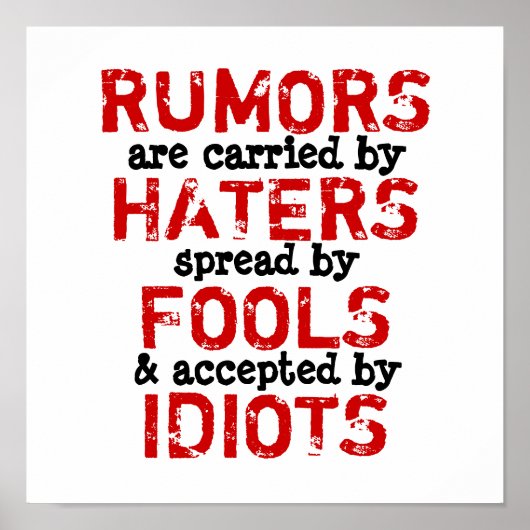 RUMORS - (Canvas & Grootteopties) Poster (Voorkant)