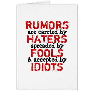 RUMORS ~ Kaart Truism/filosofie
