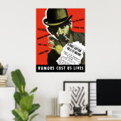 Rumors Kostprijs ons leven — WW2 Poster (Thuiskantoor)