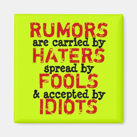 RUMORS ~ Magnet Truism (Voorkant)