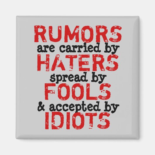 RUMORS ~ Magnet Truism (Voorkant)