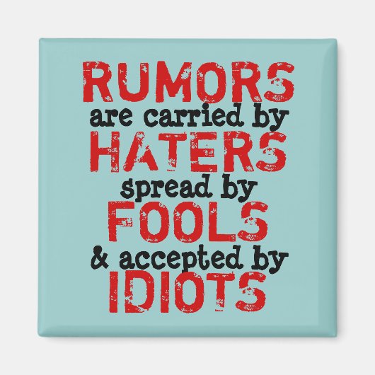RUMORS ~ Magnet Truism (Voorkant)