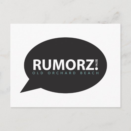 rumorz bistro briefkaart (Voorkant)