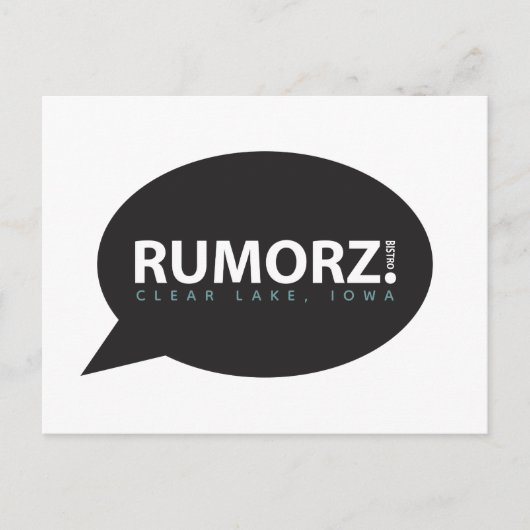 rumorz bistro briefkaart (Voorkant)