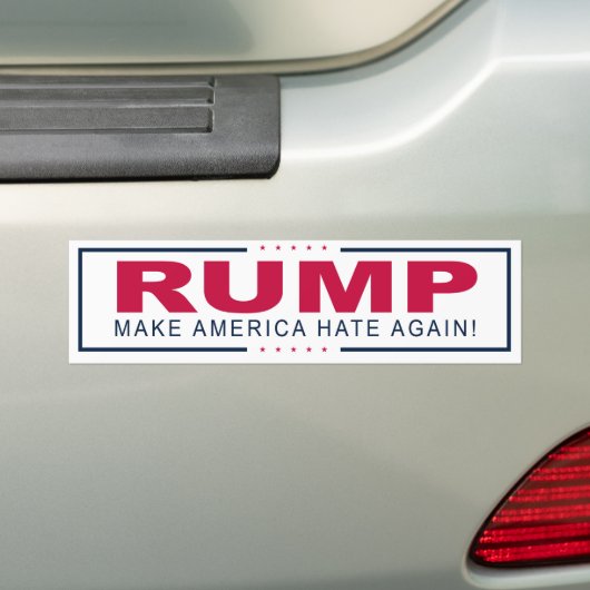 RUMP-Bumpersticker Bumpersticker (Op auto)