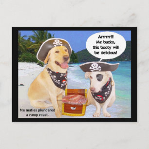 Rump Roast Pirate Booty Briefkaart