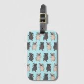 Rump Shaker Pug Puppy Bust A Move Cute Dancing Dog Bagagelabel (Voorkant (verticaal))