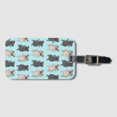 Rump Shaker Pug Puppy Bust A Move Cute Dancing Dog Bagagelabel (Voorkant (horizontaal))