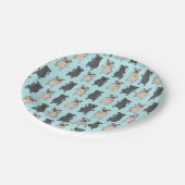 Rump Shaker Pug Puppy Bust A Move Cute Dancing Dog Papieren Bordje (Gekanteld)