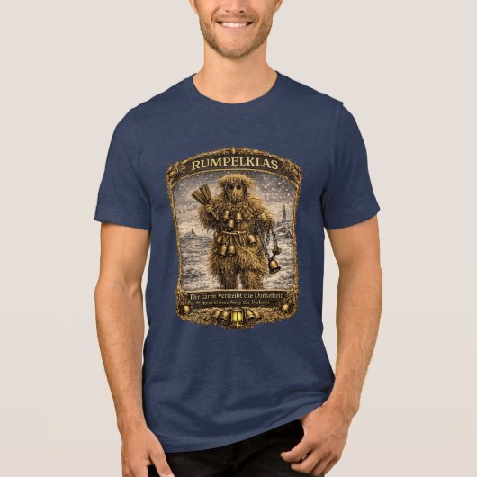 Rumpelklas Folklore Lawaai verdrijft de duisternis Tri-Blend Shirt (Voorkant)