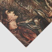 "Rumpelstiltskin" Fairy Art van Arthur Rackham Tissuepapier (Detail)