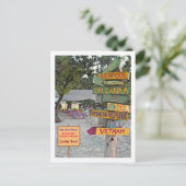 RUMPUNT, GRAND CAYMAN COLORFUL SIGNES BRIEFKAART (Staand voorkant)