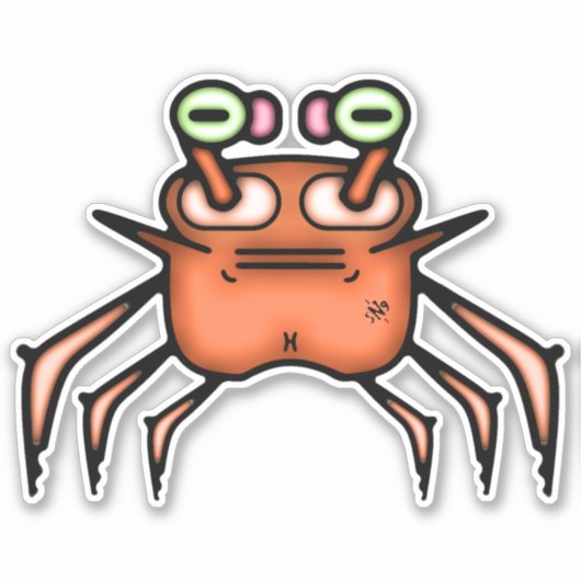 Rumpy odd crab v3-1 sticker (Voorkant)