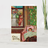  rumpy Window Santa Holiday Kaart (Voorkant)