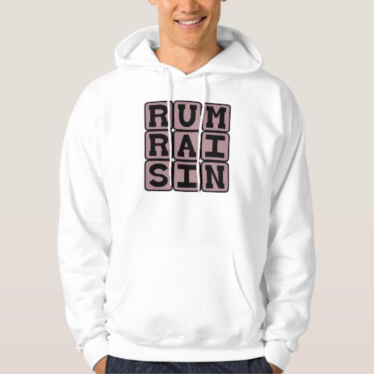 Rumrozijnen, Smaak IJs Hoodie (Voorkant)