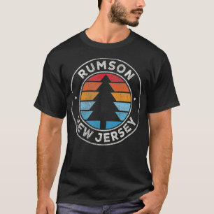 Rumson New Jersey NJ Graphic Retro 70's T-shirt