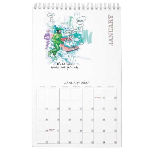 RUN 2013 - Kalender voor de start - Verticaal (Jan 2027)