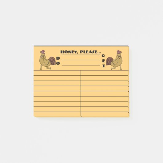 Run-A-Round Chicken DO-GET Herinneringen gepersona Post-it® Notes (Voorkant)