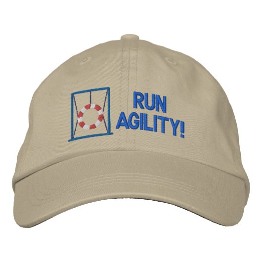 Run Agility geborduurd Pet (Voorkant)
