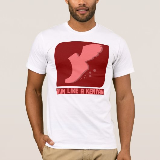 RUN ALS EEN KENYAN T-SHIRT (Voorkant)